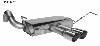Endschalldmpfer querliegend mit Doppel-Endrohr 2 x  76 mm, 20 schrg Ausgang mittig 