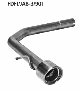 Rear pipe with single tailpipe LH 1 x 90 mm, cut 20