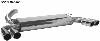 Endschalldmpfer mit Doppel-Endrohr LH + RH 2 x  76 mm mit Lippe, 20 schrg geschnitten