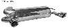 Endschalldmpfer mit Einfach-Endrohr LH + RH, 1 x  90 mm, 30 schrg im RACE-look