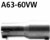 Adapter Verbindungsrohr auf Serienanlage auf  60.0 mm