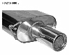 Rear silencer with single tailpipe LH 1 x  100 mm