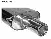 Rear silencer with single tailpipe RH 1 x  100 mm