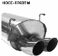 Rear silencer DTM with double tailpipes 2 x  76 mm Civic Type R + Civic with Type R valance