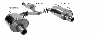 Endschalldmpfer mit Einfach-Endrohr 1 x  100 mm (im Audi TT Armaturen-Design) Endschalldmpfer RH