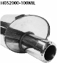Rear silencer with single tailpipe 1 x  100 mm (machined design similar to Audi TT instruments) Rear silencer LH