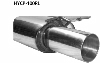 Rear silencer with single tailpipe 1x  100 mm (Race design) Rear silencer LH
