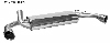 Endschalldmpfer mit Einfach-Endrohr LH +RH 1 x  100 mm, 30 schrg geschnitten (im RACE Look)