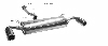 Endschalldmpfer querliegend mit 2 Einfach-Endrohren  100 mm (im Audi TT-Armaturendesign)