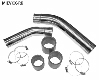 Pipe kit with flexible pipes and stainless steel clamps