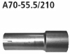 Adapter Endschalldämpfer auf Serienanlage auf Ø 55.5 mm