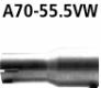 Adapter Verbindungsrohr auf Serie auf  55.5 mm