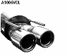 Rear silencer with double tailpipes 2 x  90 mm Vectra