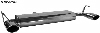 Endschalldmpfer mit Einfach-Endrohr Oval 120 x 80 mm
