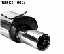 Rear silencer with single tailpipe 1 x  100 mm