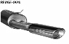 Endschalldmpfer mit Einfach-Endrohr oval 153 x 95 mm