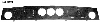 Armaturenbrett Wurzelholz mit Ausschnitt fr Rundinstrumente 3 x  80 mm mittig