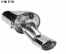 Rear silencer with single tailpipe oval 120 x 80 mm Ibiza 6J 
