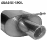 Endschalldmpfer LH mit Einfach-Endrohr 1 x  90 mm