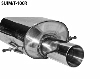 Rear silencer with single tailpipe 1 x  100 mm (with RACE Look)