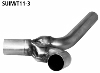 Y-link pipe for 2 rear silencers