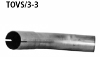 Rear link pipe for rear silencer RH