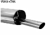 Rear silencer with single tailpipe 1 x  70 mm