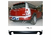 Rear valance insert with cut-out for double tailpipe LH+RH exit, can be painted body colour 