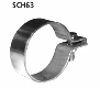 Stainless steel clamp  63 - 68 mm