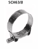 Stainless steel clamp  63-68 mm