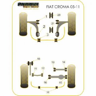 Powerflex Buchsen fr Fiat Croma (2005 - 2011) Fahrwerksbuchse vorne zur Feder HA