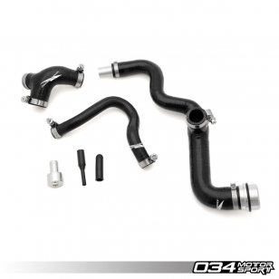 034 BREATHE HOSE KIT, LATE-AMB AUDI A4 1.8T, REINFORCED SILICONE